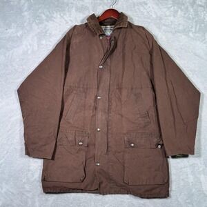 Blue Riband Coat Mens Large Brown Waxed Cotton Country Barn Rain Jacket